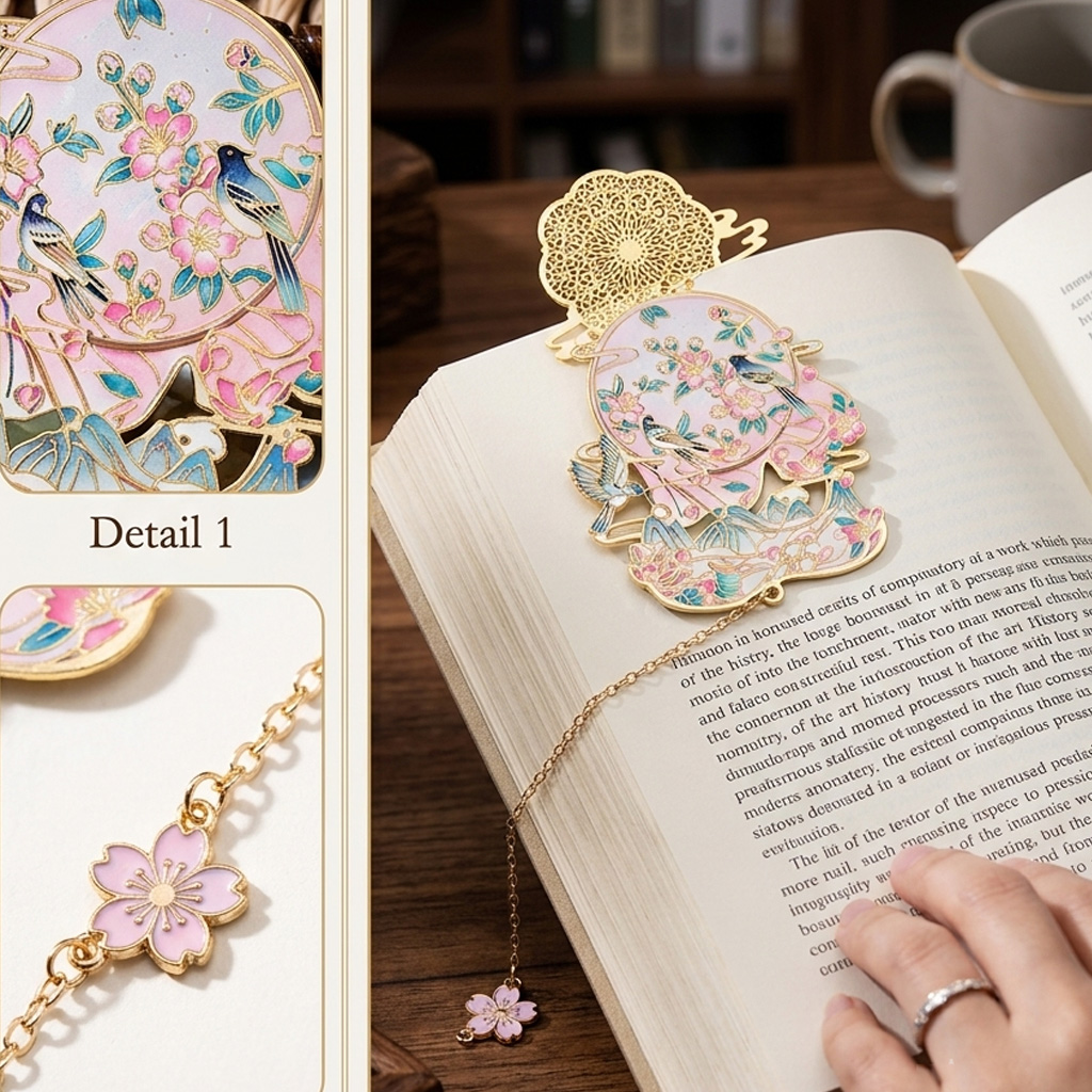 Stationery And Office Supply Chain - Exquisiter Seitenmarker im chinesischen Stil mit