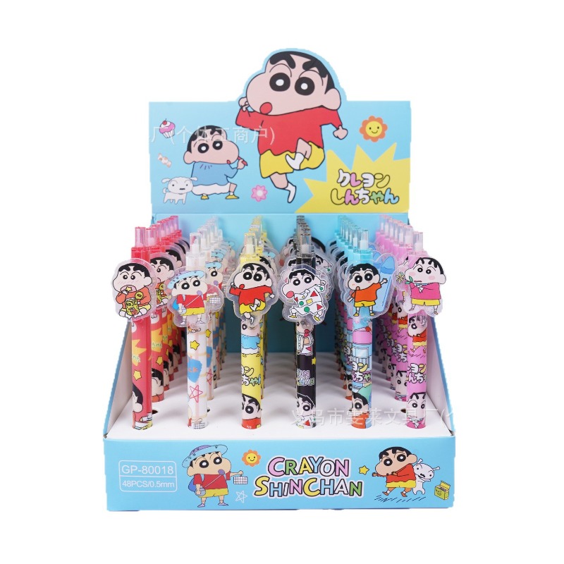 Stationery Warehouse - 48 Stück/Box Crayon Shinchan Gelschreiber Cartoon
