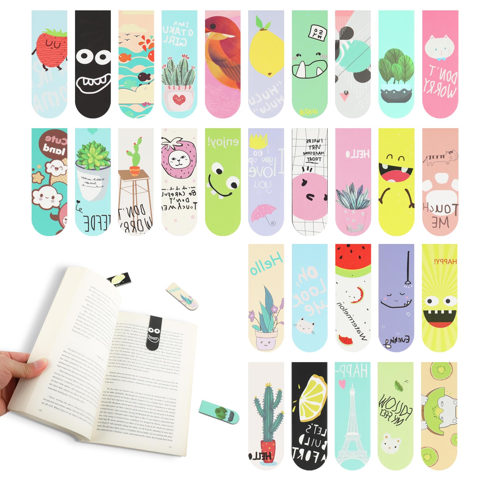 Bookmark Magnetic Clip - 18 Stück/30 Stück magnetische Lesezeichen für