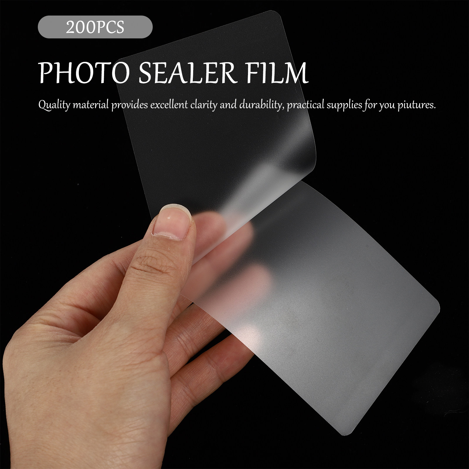 Document Laminator Pouch - 200 Stück Laminierfolien, wasserdichte Schutzfolie, Foto-Versiegelungszubehör,