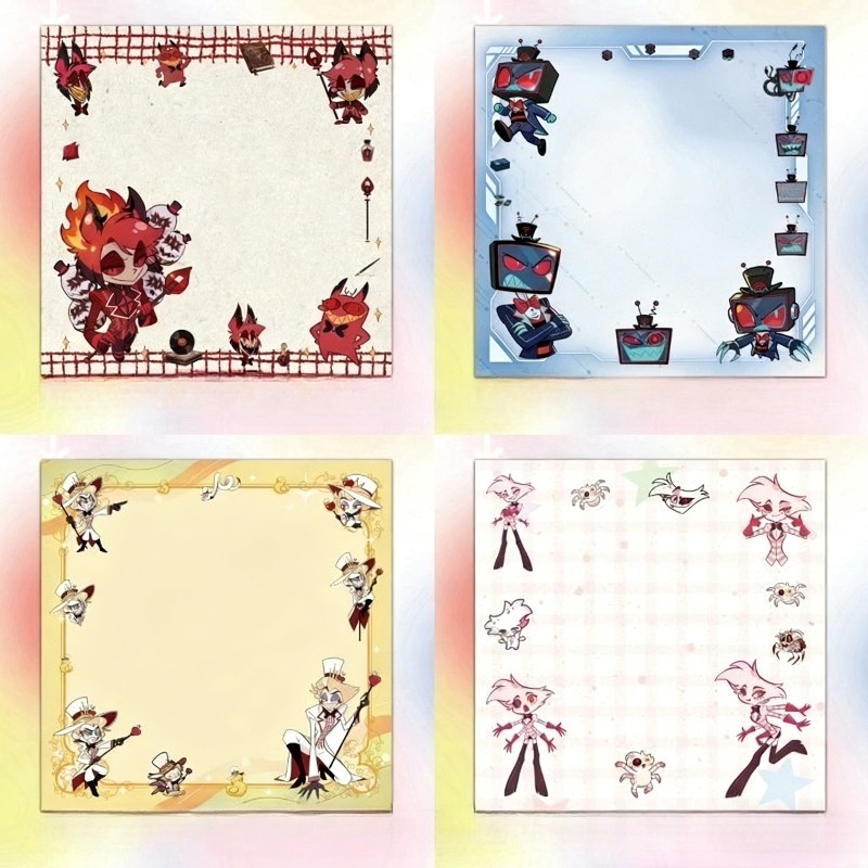 Stationery Warehouse - 4 Stück Hazbin Hotel Zestial &