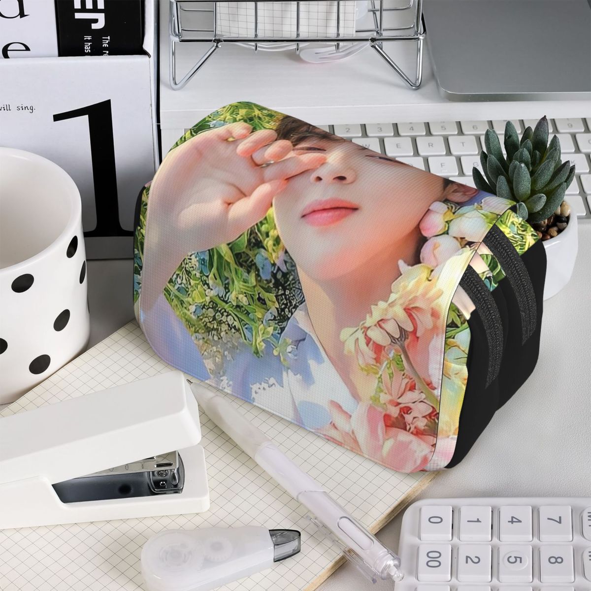 Stationery And Office Supply Chain - Cha EunWoo Kpop Astro Federmäppchen für