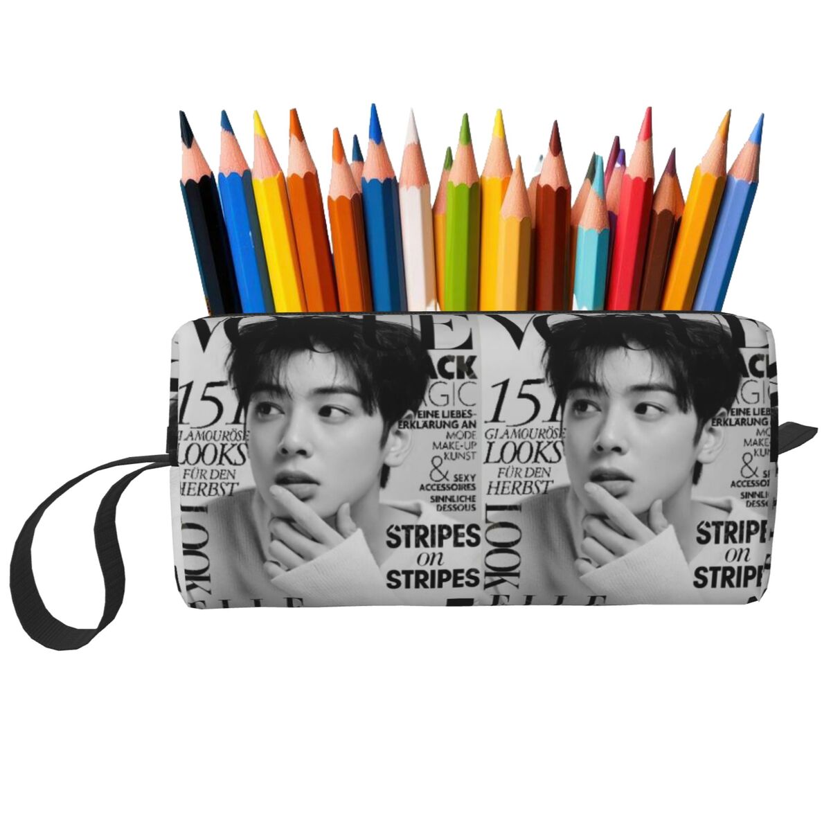 Stationery And Office Supply Chain - Cha EunWoo Kpop Astro Federmäppchen für