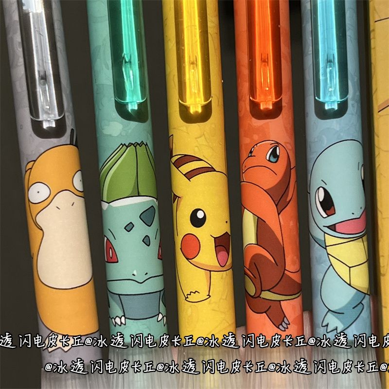 Stationery Warehouse - Transparenter Silikon-Pokémon-Einziehstift mit Schnelltrocknender Schwarzer Tinte,