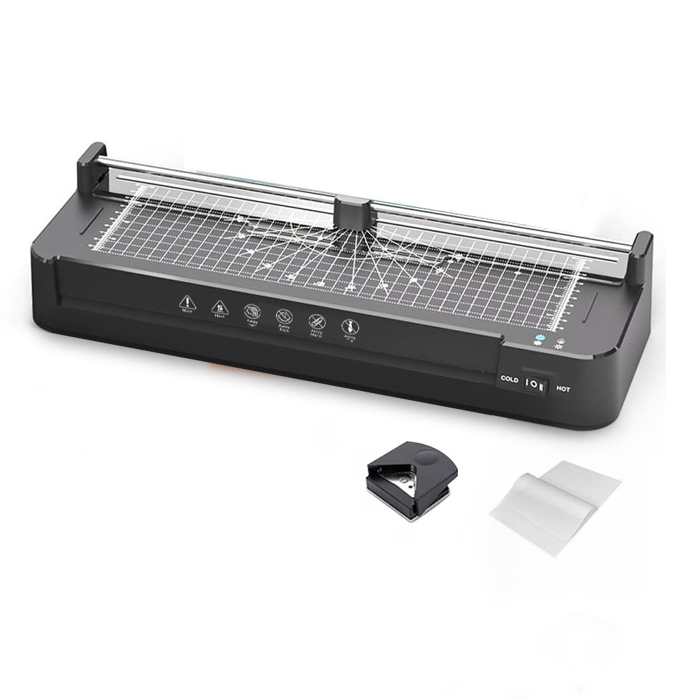 Document Laminator Pouch - Heiß-/Kaltlaminiergerät für A3/A4/A5/A6 im Bürogebrauch -