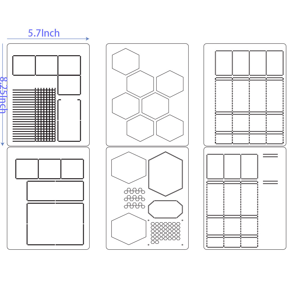 6 packung Reusable Kunststoff  – Notebook Dotted A5 Bewertung und Preis