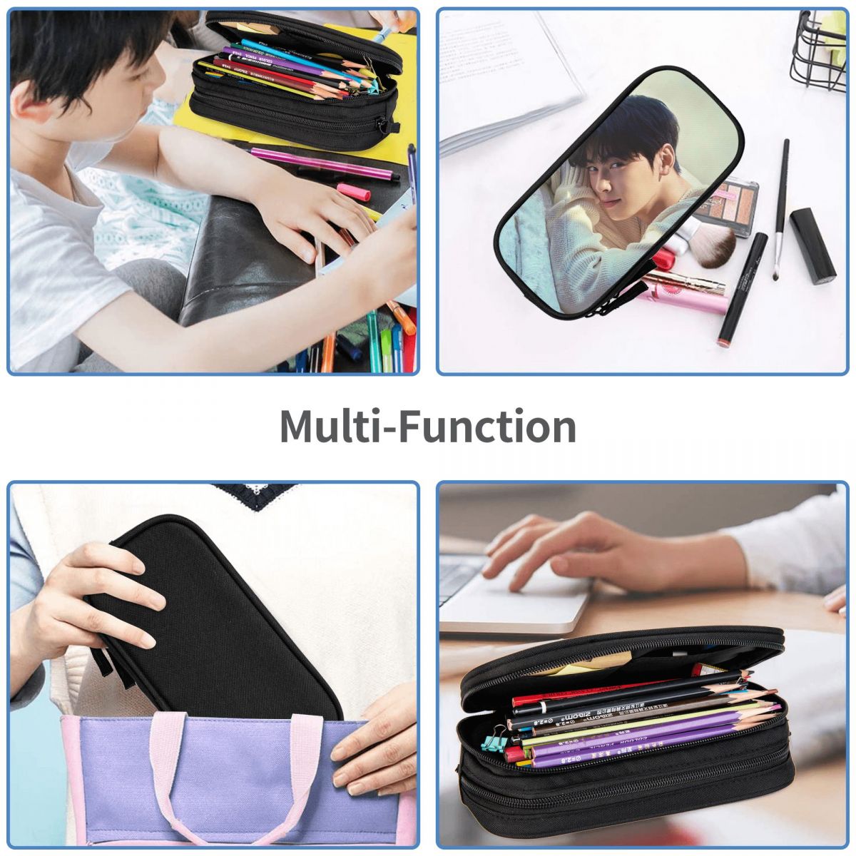 Cha EunWoo Kpop Astro Federmäp – Stationery And Office Supply Chain Bewertung und Preis