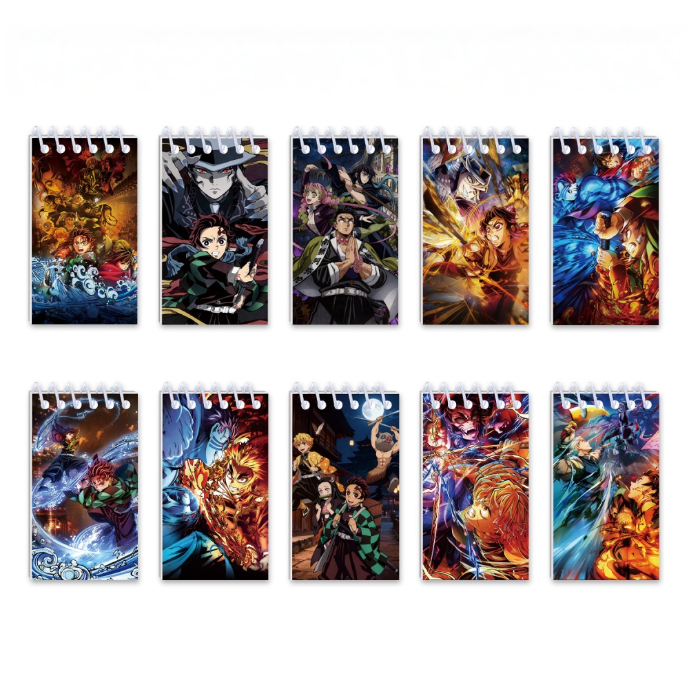 10 Stück Demon Slayer Notizblö – Stationery Office Bewertung und Preis