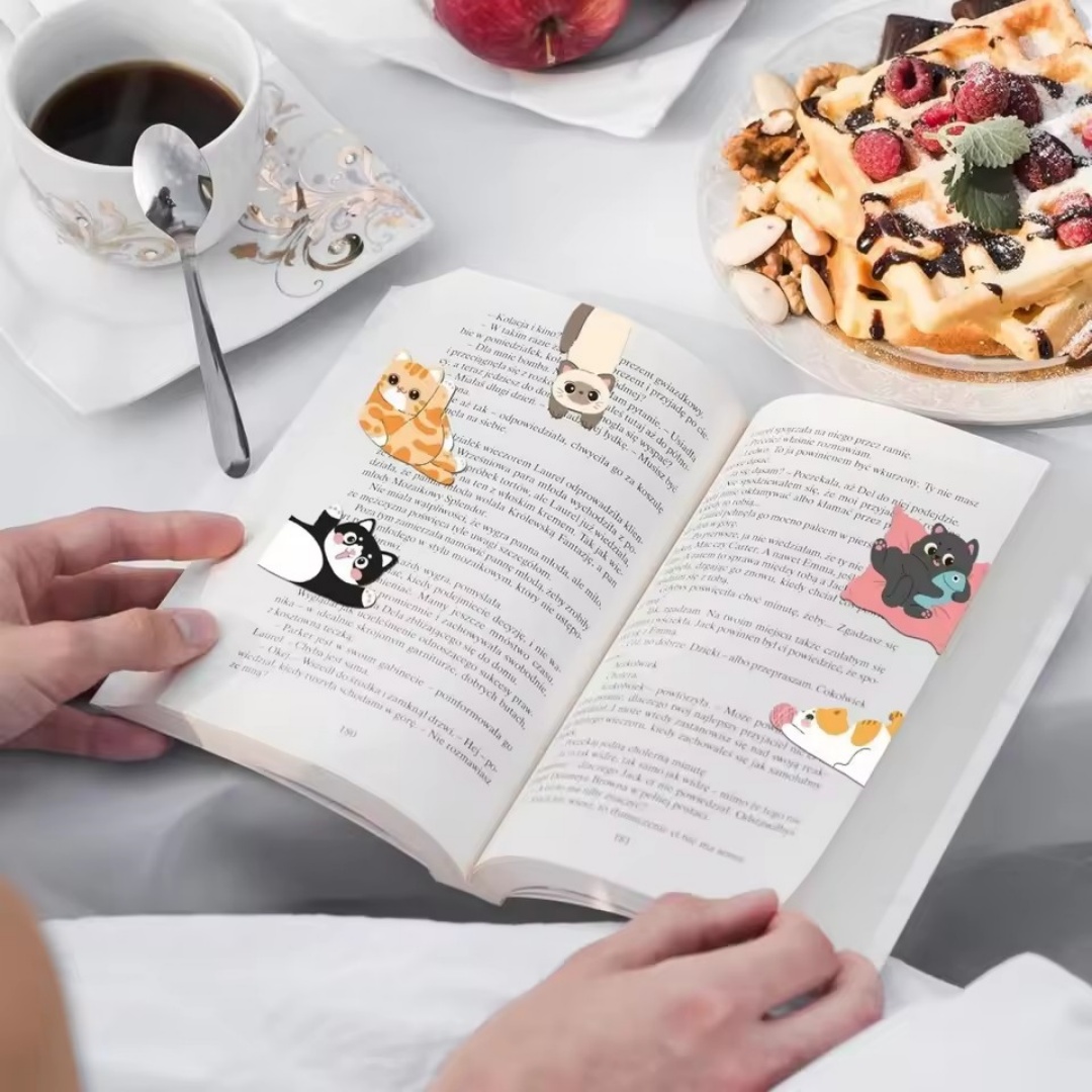 1 Set Kreatives Katzenmuster M – Bookmark Magnetic Clip Bewertung und Preis